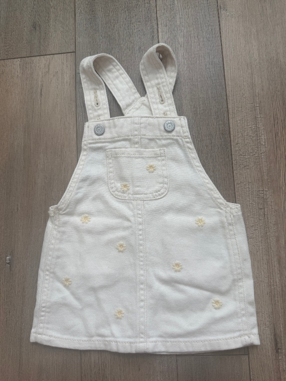 Old Navy flower overall dress baby